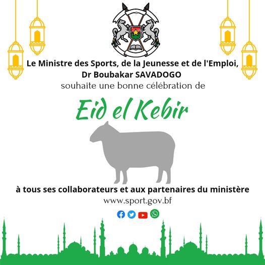Eid el Kebir Ministère des Sports, de la Jeunesse et de l